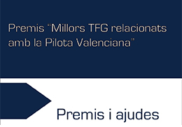 Premios TFG Pilota Valenciana
